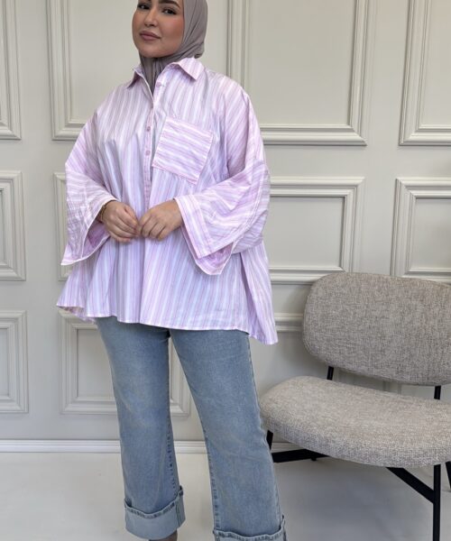 STRIPED OVERSIZED BLOUSE