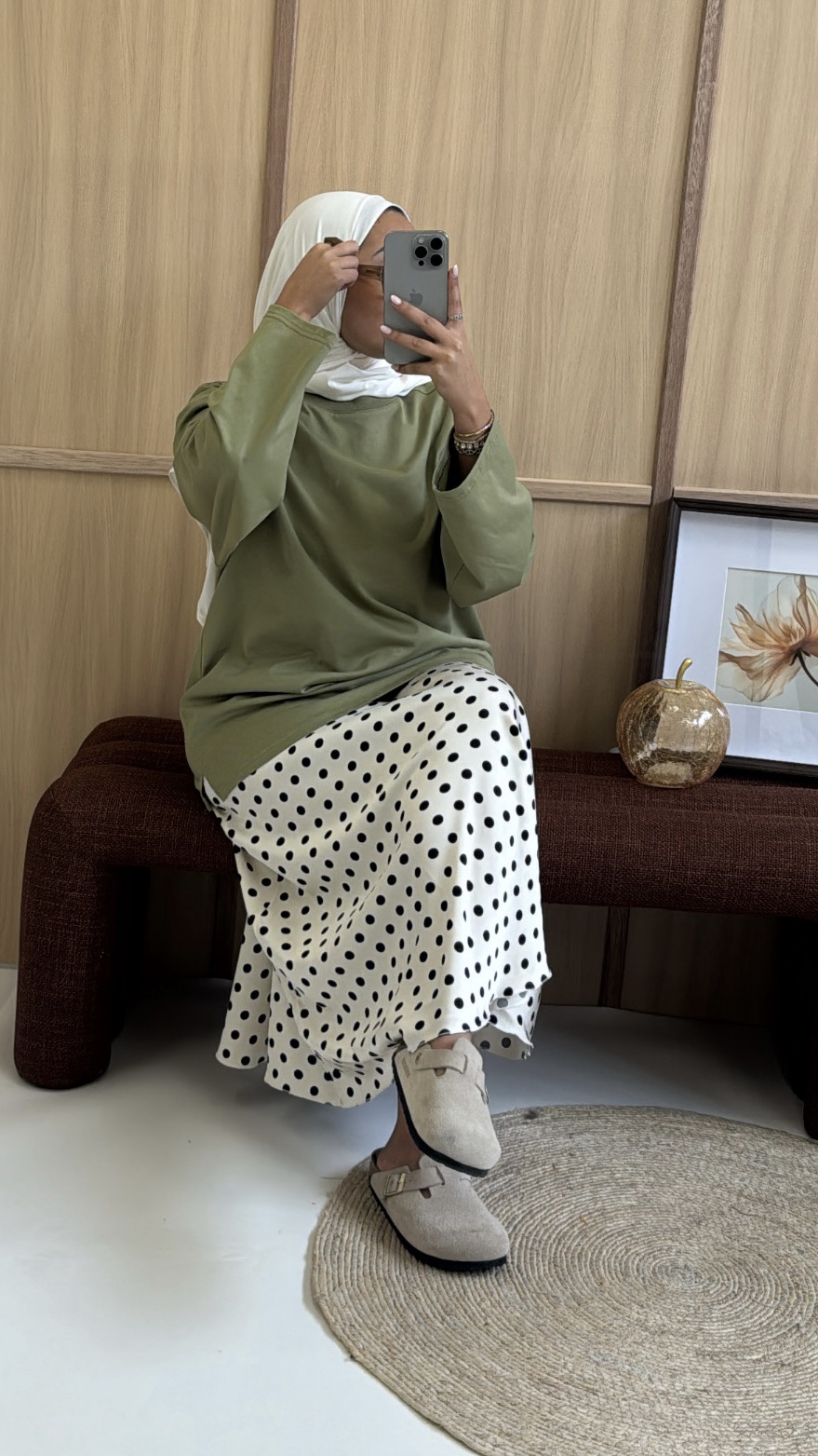 POLKA DOT MAXI SKIRT - Afbeelding 2