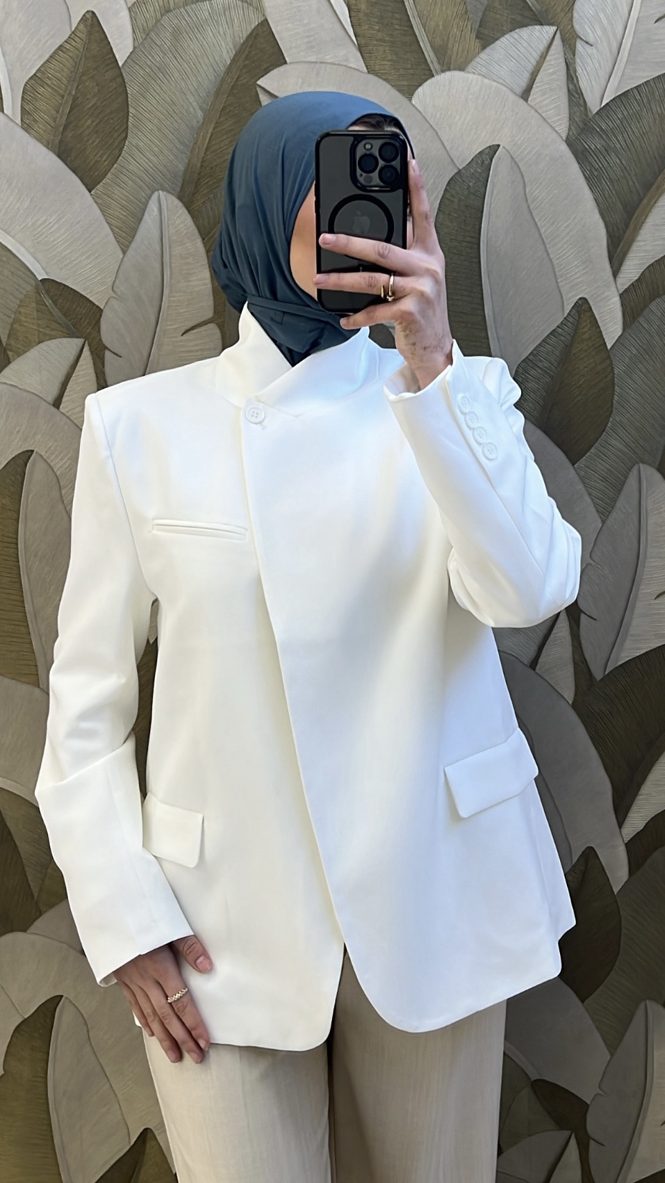 HIGH COLLAR BLAZER