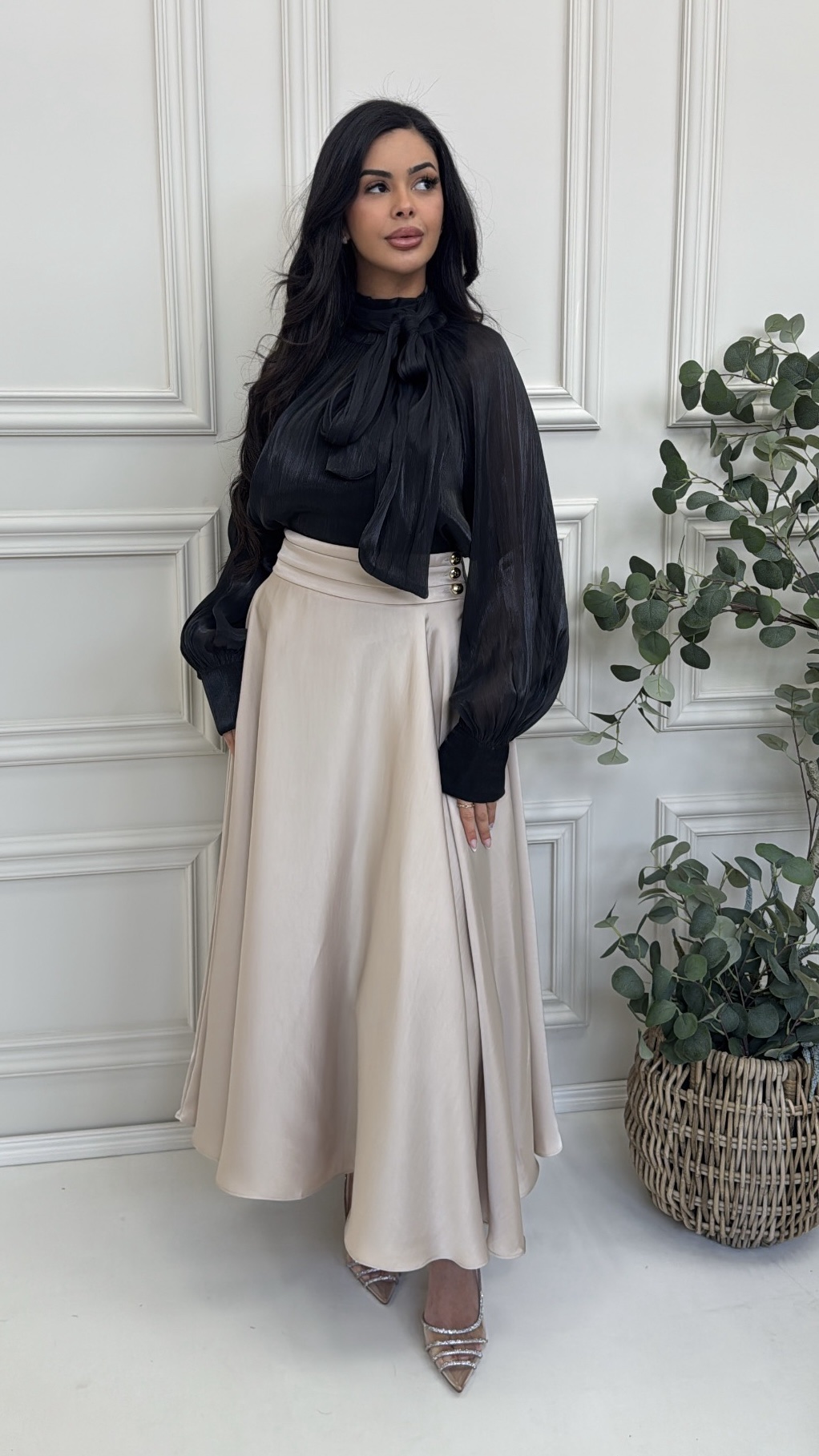 HIGH NECK BOW BLOUSE - Afbeelding 3