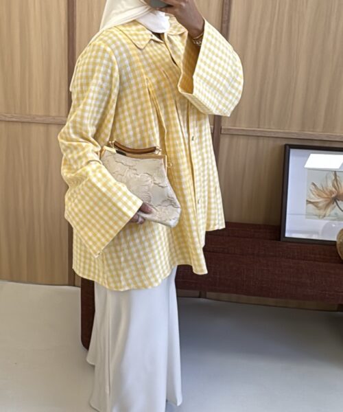 Alternative view of GERUITE KATOENEN BLOUSE