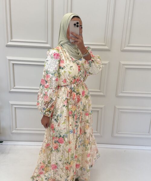 ELEGANTE FLORAL MAXI DRESS