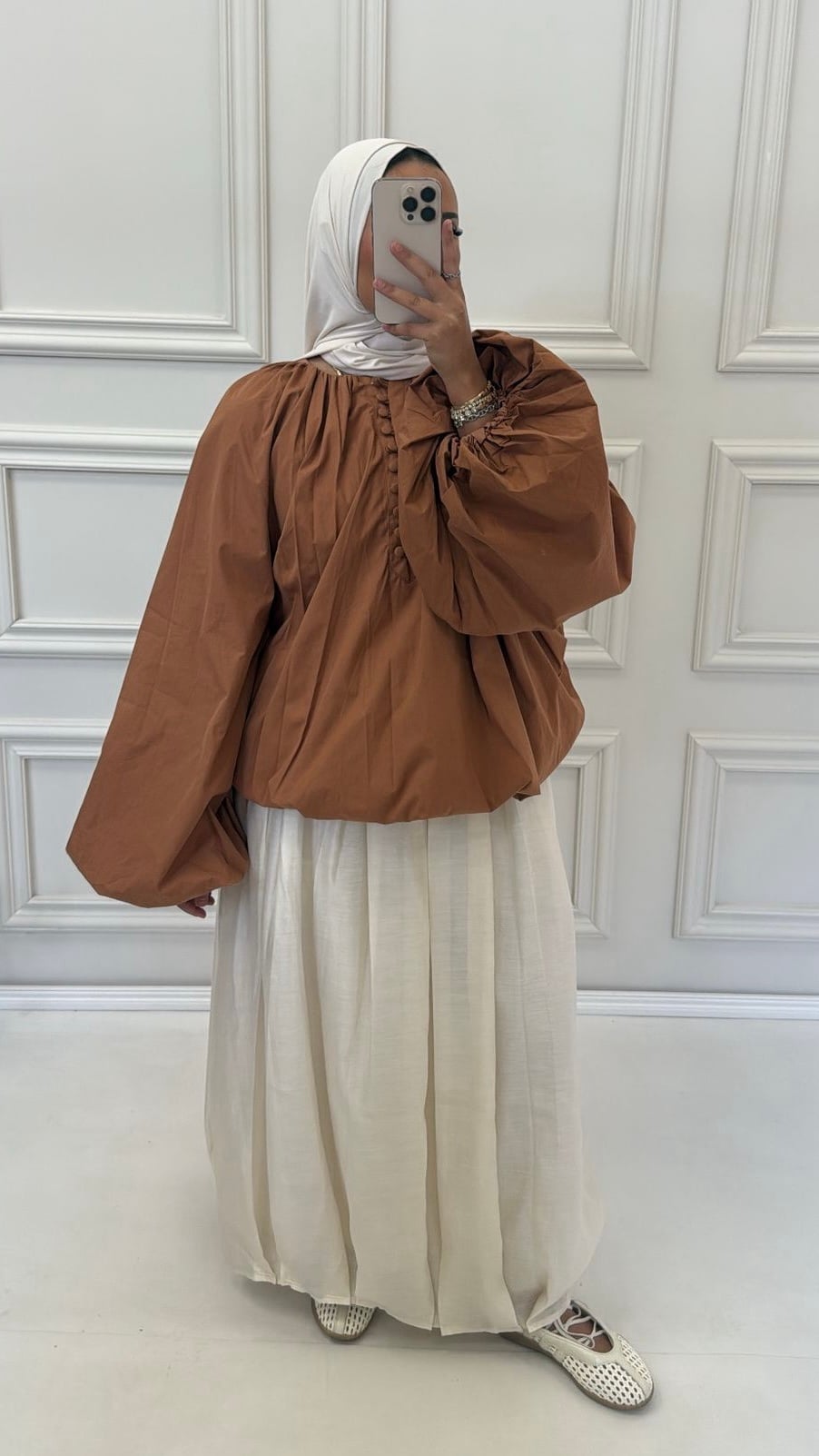 BALLOON SLEEVE BLOUSE