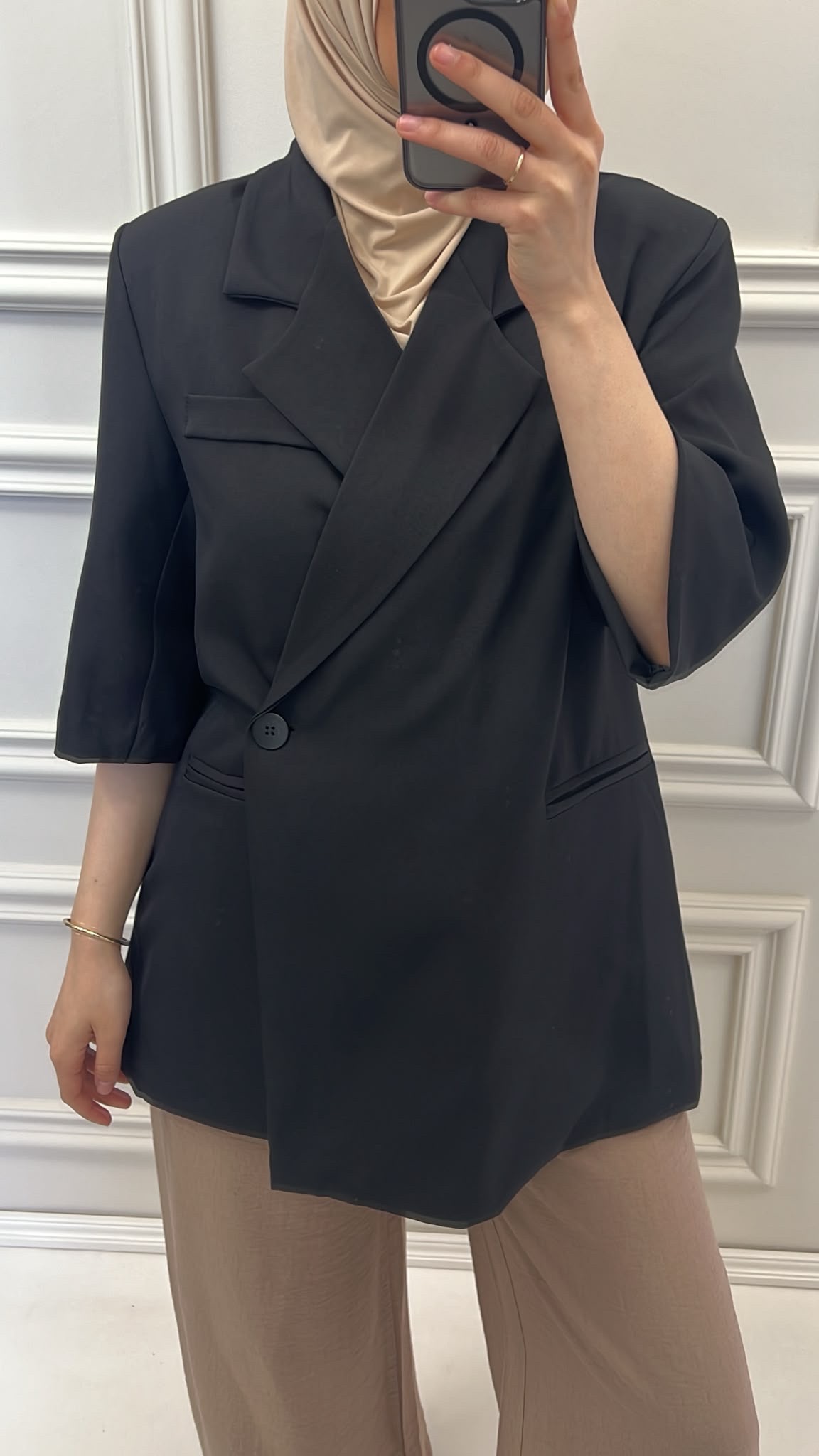 THREE-QUARTER SLEEVE BLAZER - Afbeelding 6