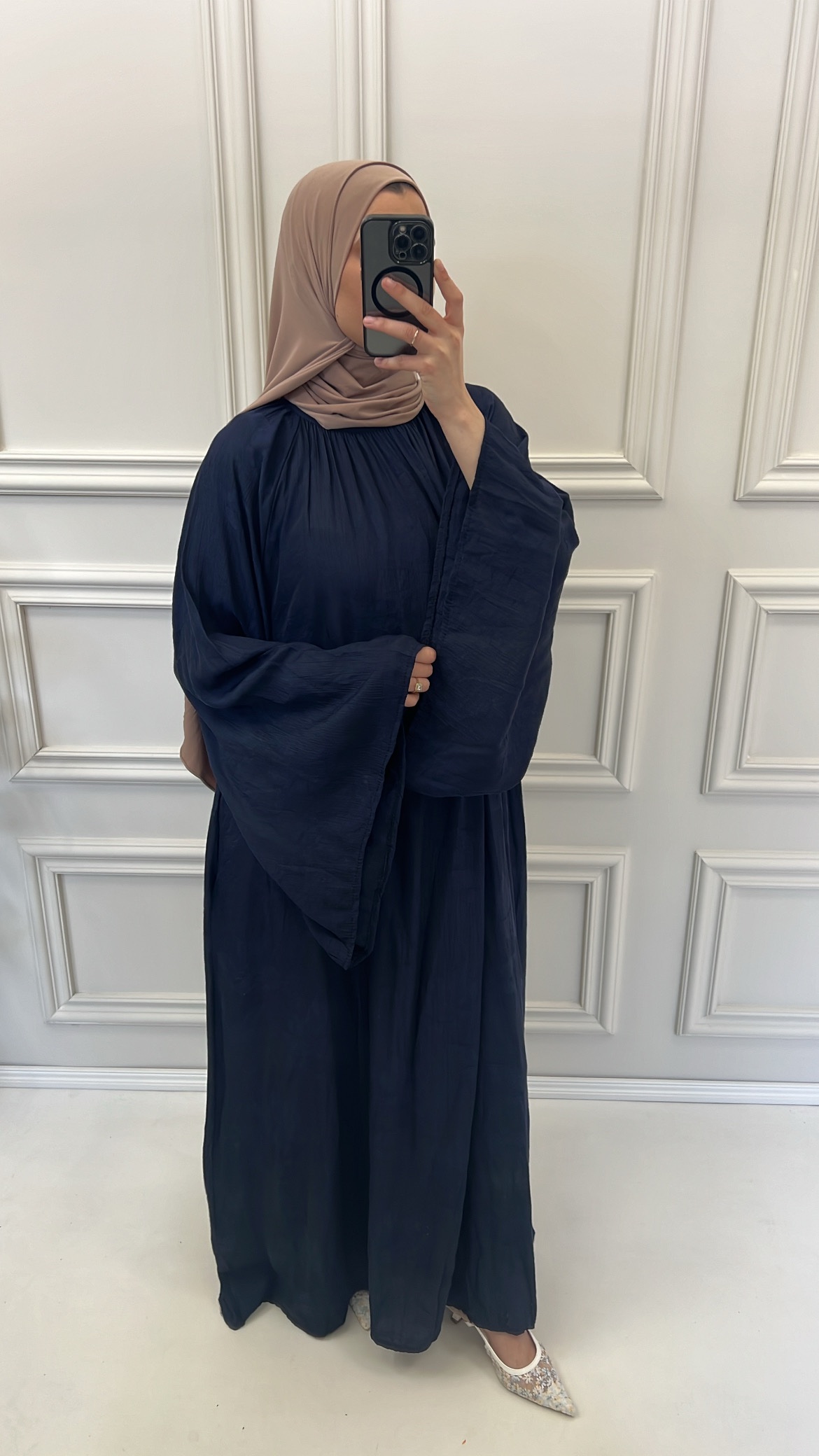 MAXI JURK MET WIJDE MOUWEN - Afbeelding 3