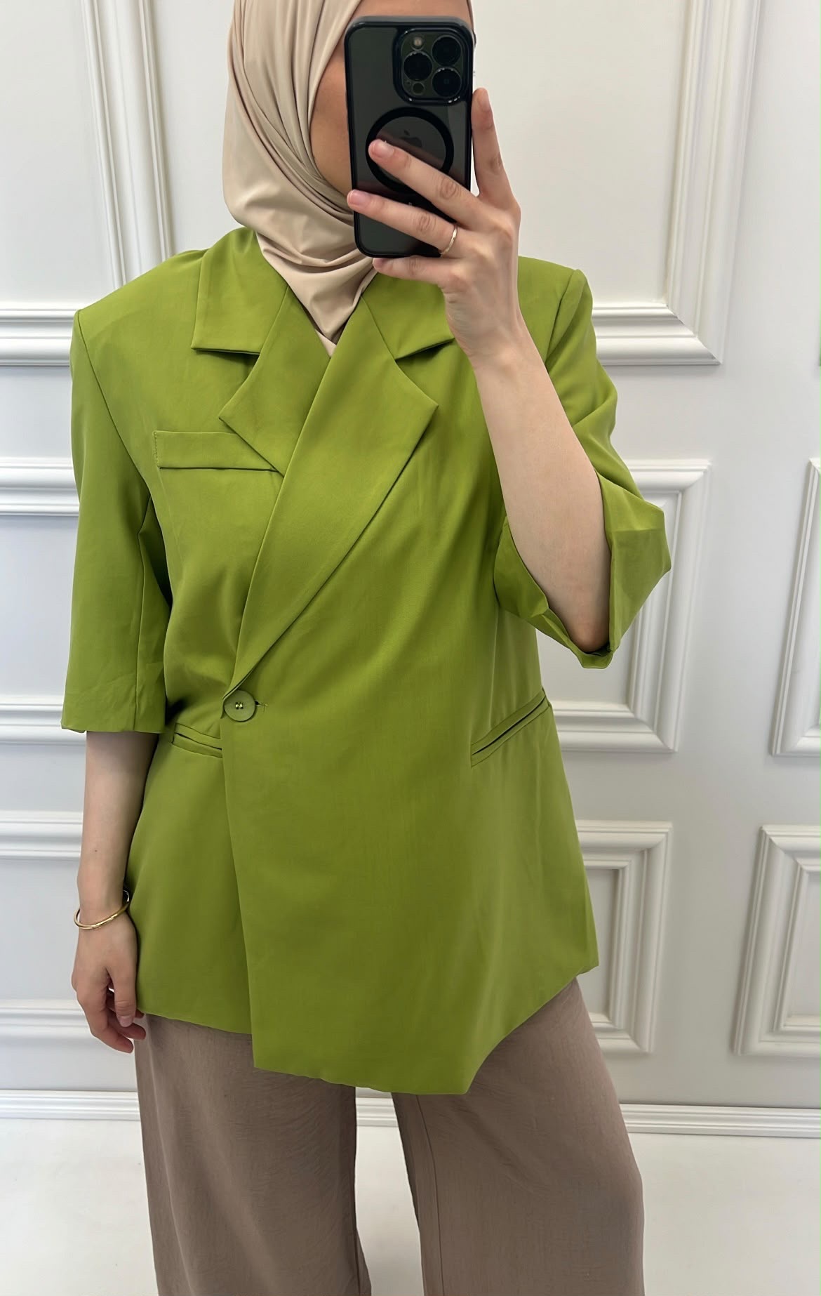 THREE-QUARTER SLEEVE BLAZER - Afbeelding 3