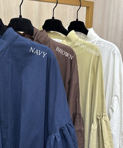 Alternative view of COTTON PUFF SLEEVE DRESS