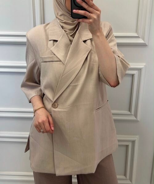 Alternative view of THE THREE-QUARTER SLEEVE BLAZER