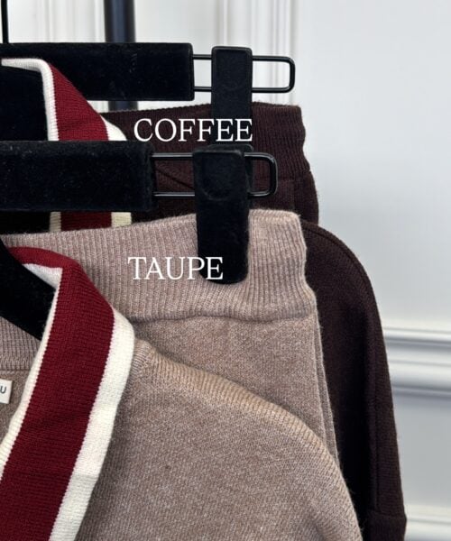 Alternative view of CONTRAST KNIT SET