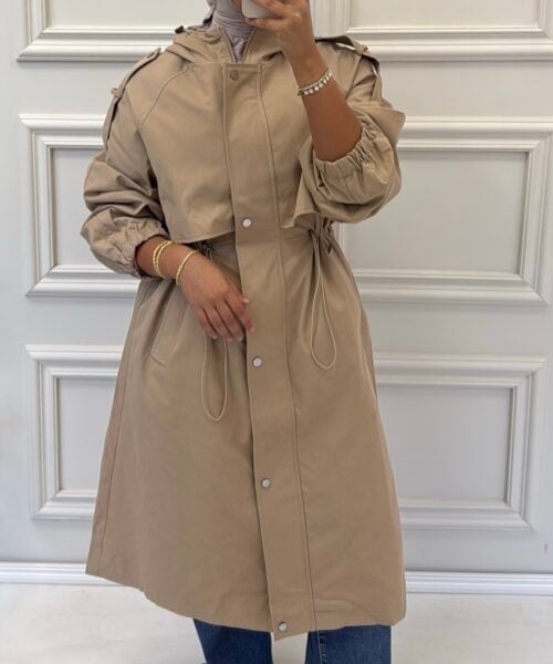 TRENCHCOAT MET CAPUCHON