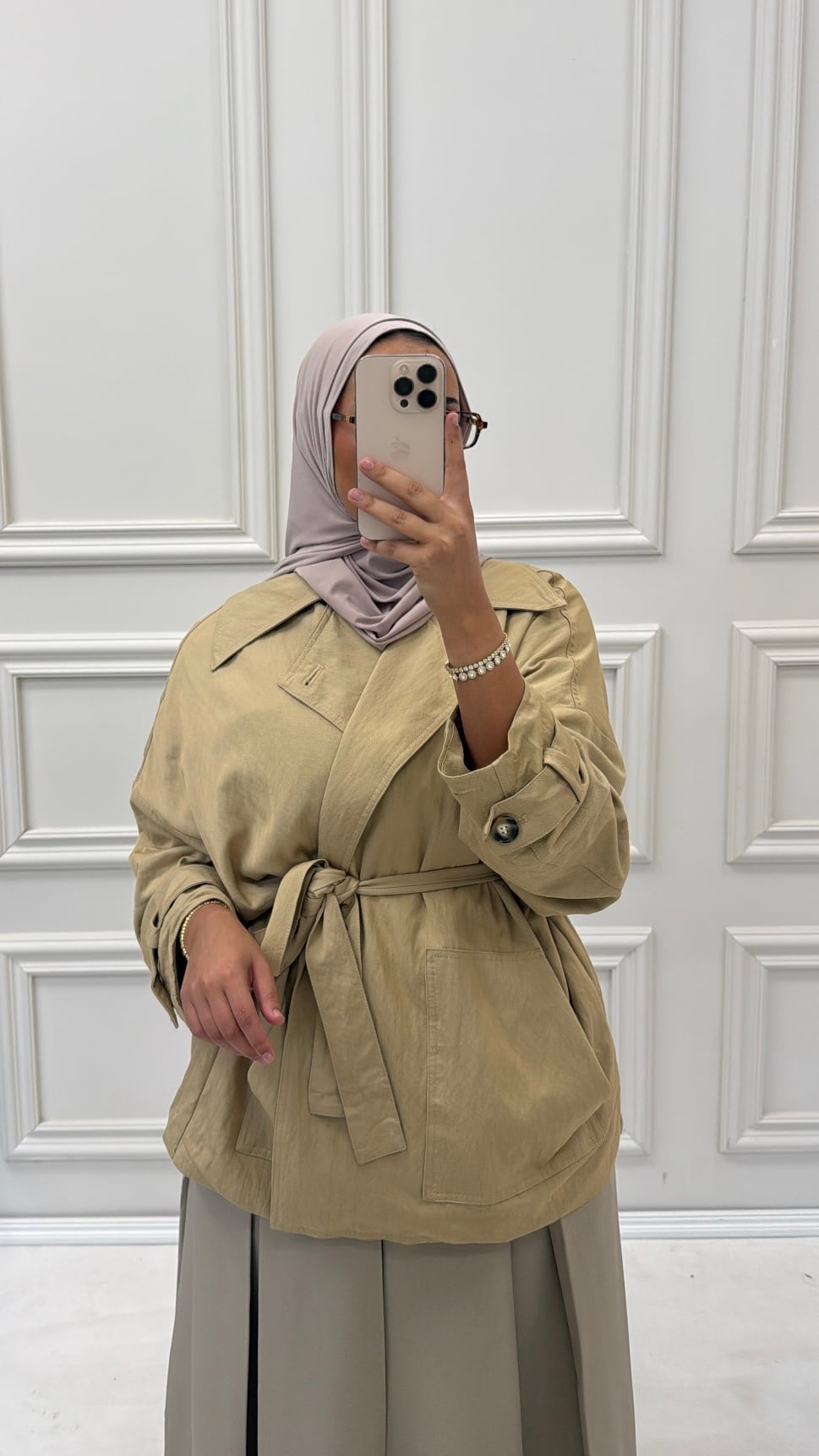 CROSSOVER TRENCHCOAT SHORT