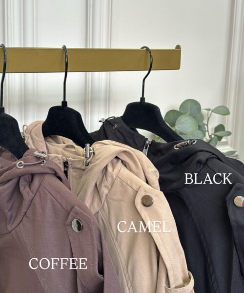 Alternative view of TRENCHCOAT MET CAPUCHON