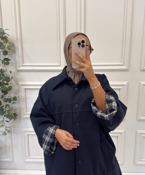 TRENCHCOAT MET RUITJESPATROON