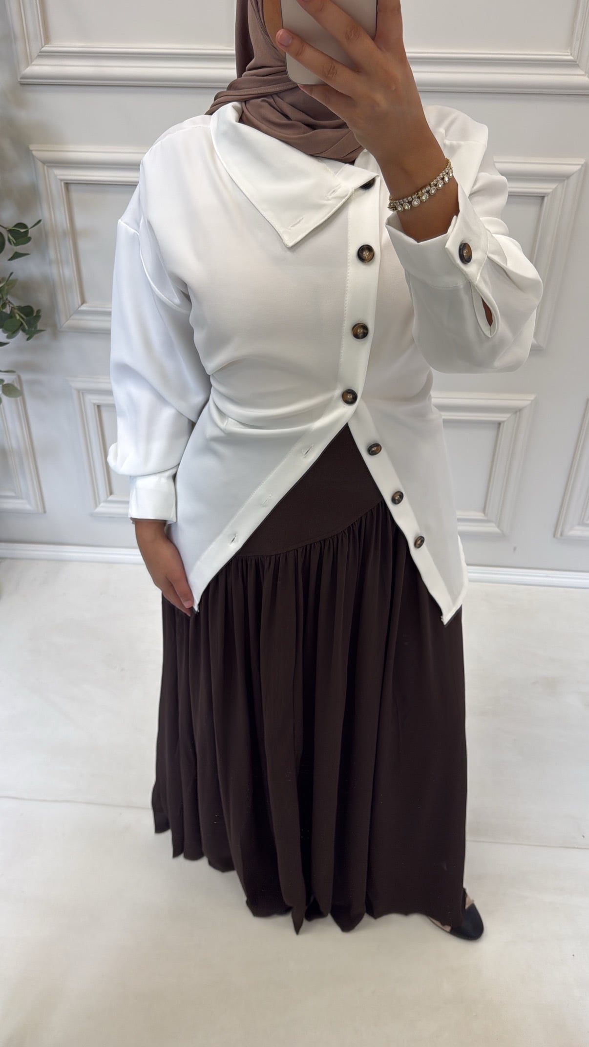 FLARED BLOUSE
