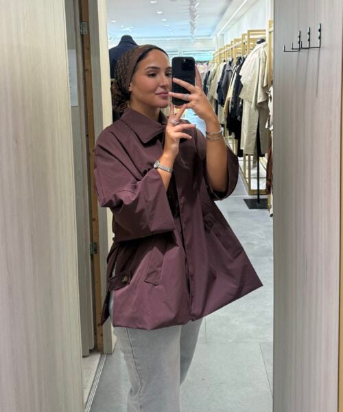 OVERSIZED MIDI TRENCHCOAT