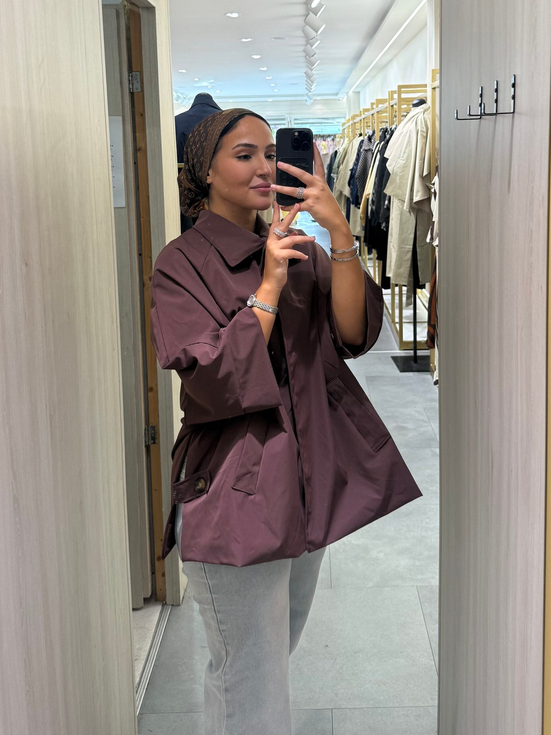 OVERSIZED MIDI TRENCHCOAT