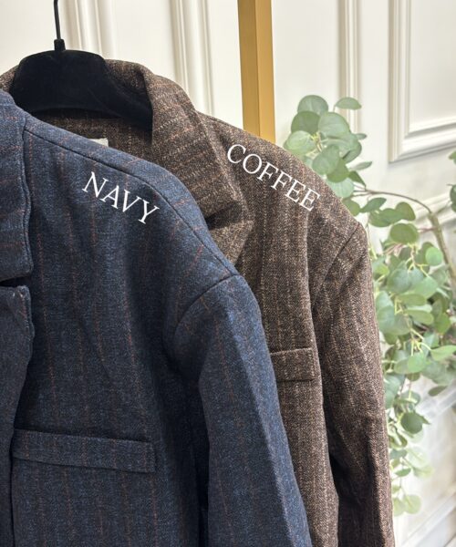 WOOL-LOOK STRIPED BLAZER - Afbeelding 3
