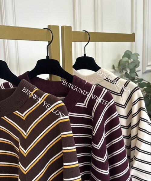 STRIPED KNIT TOP - Afbeelding 3