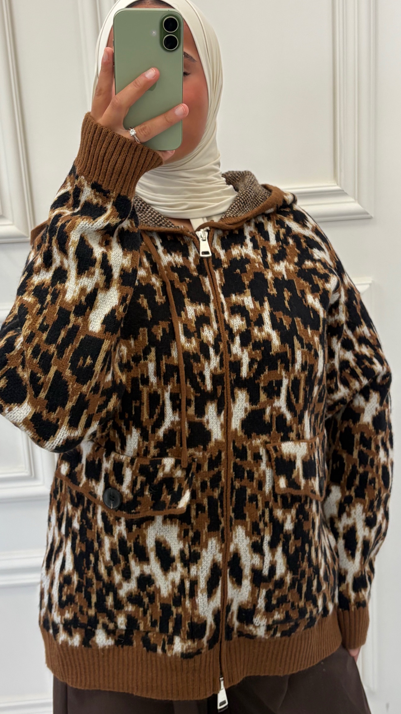 Leopard print vest