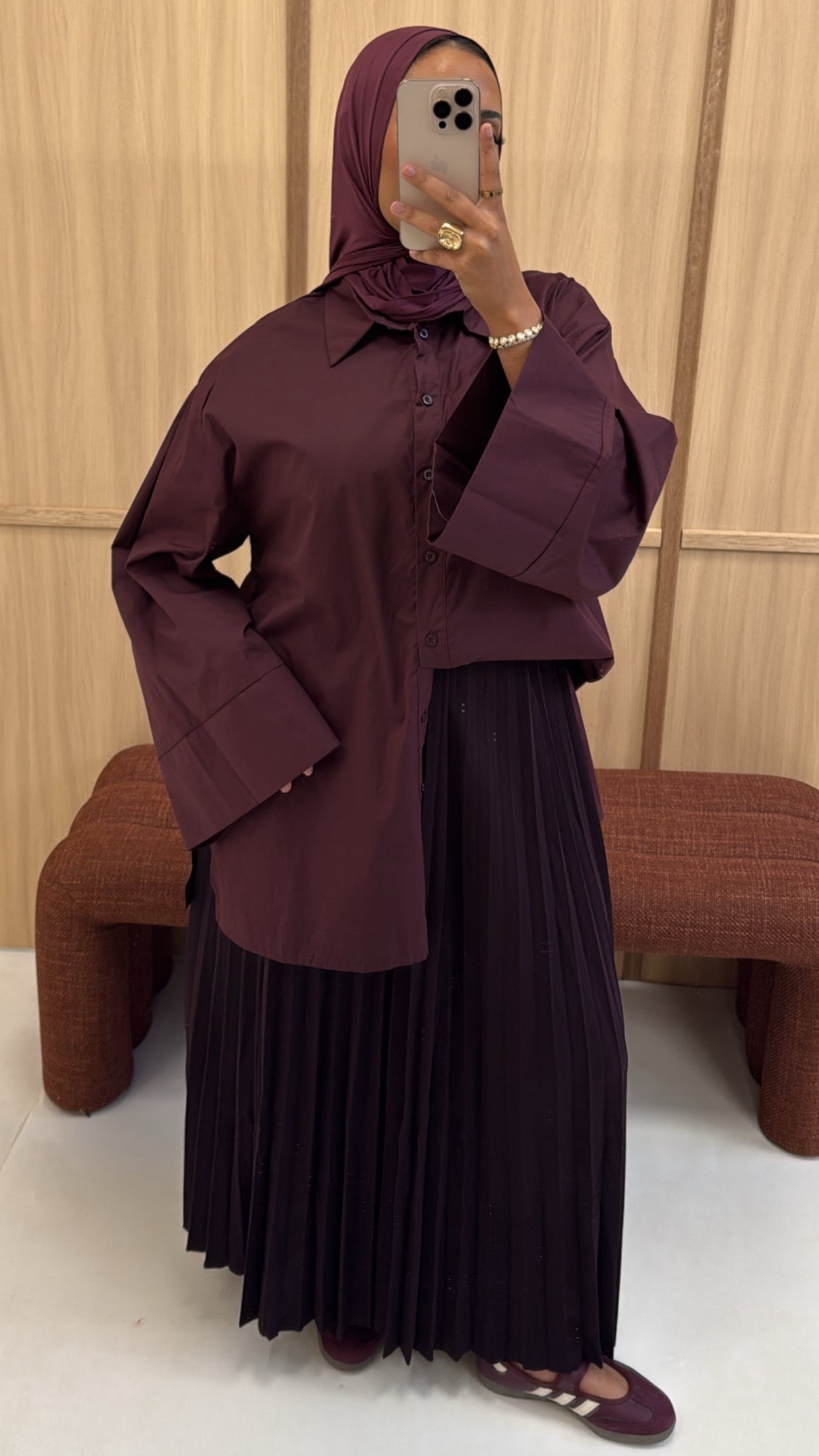 KATOENEN OVERHEMDBLOUSE