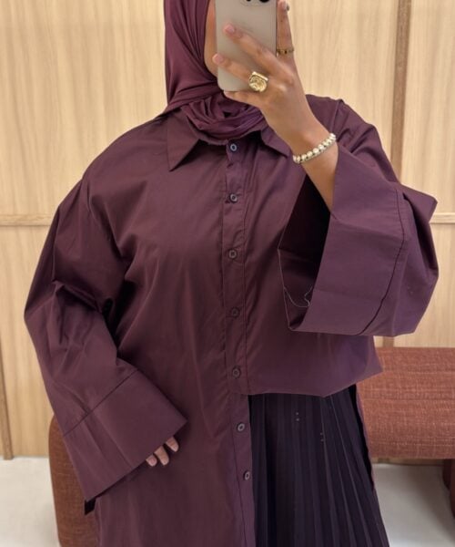 Alternative view of KATOENEN OVERHEMDBLOUSE