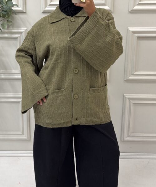 TWO- TONE KNOP VEST